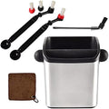 CAFEMASY Espresso Knock Box with Removable Knock Bar and Espresso Machine Cleaning Tools Set by CAFEMASY