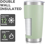 20 oz Tumbler with Lid Stainless Steel Insulated Tumblers Bulk Cups Mug - Image 3
