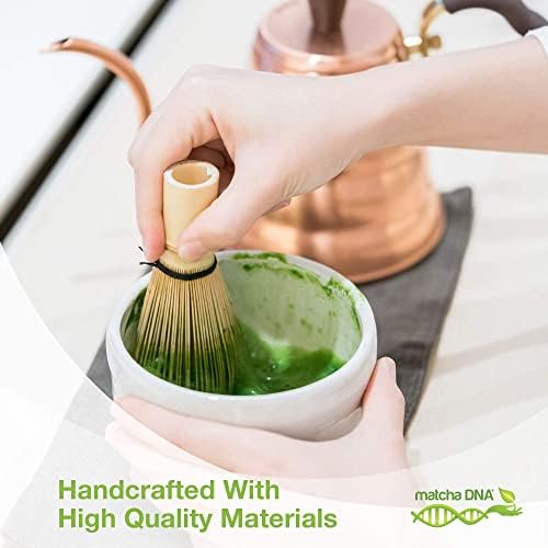 MATCHA DNA Hand Crafted Matcha Tea Bowl White - Image 4