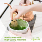 MATCHA DNA Hand Crafted Matcha Tea Bowl White - Image 4