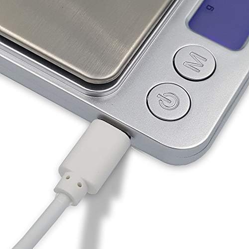 Reflex 500g / 0.01g Digital Pocket Wireless Smart Food Kitchen Scale Grams and Ounces USB Rechargeable, Portable, Accurate, Metal Stainless Steel Surface, Keto Calculator, Baking, Counter, Reloading - Image 3