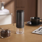 Portable Electric Coffee Grider with 40 Adjustable Levels Fine to Coarse Setting, Ceramic Conical Burr, for Home, Office, Travel, Camping, 1800mAH Rechargeable (black A, ceramic burr) - Image 2