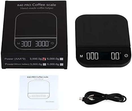 Coffee Scale with Timer -Digital Multifunction Weighing Scale High Accuracy Pour Over Drip Espresso Scale for W/LCD - Image 5