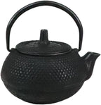Ebros Gift Small Traditional Japanese Tetsubin Black Cast Iron Teapot Imperial Hobnail Design Tea Pot 9 fl oz Capacity Personal Size Asian Fusion And Housewarming Accent Decorative Teapots - Image 5