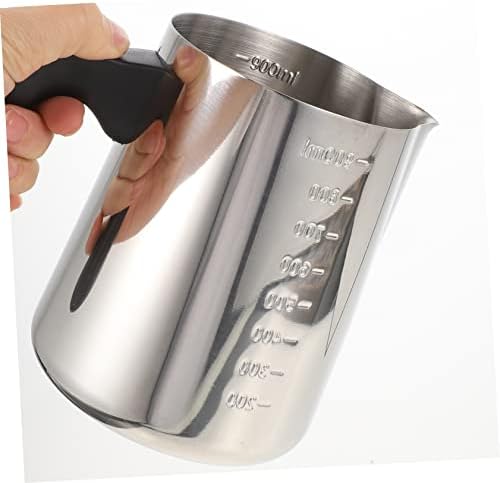 Frothing Pitcher Silver Milk Cup Stainless Steel 1000ml Xmas - Image 6