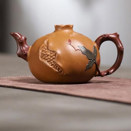 Tea Kettle Handmade Purple Sand Pot Creative Pomegranate Teapot Suitable For Personal Tea Set Ceramic Tea Infuser - Image 6