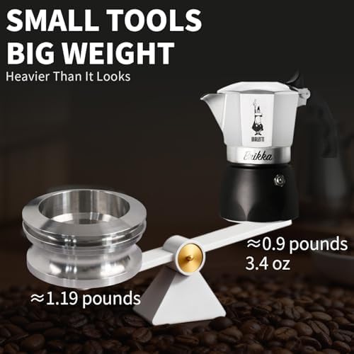 4-6-Cup Moka Pot Tamper, 304 SS Dosing Funnel & Distributor, Silver - Image 5