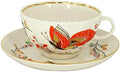 Porcelain Tea Set Cup and Saucer Tulip Red Butterflies 8.45 oz/250 ml by Unknown