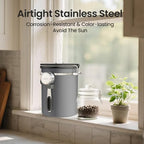 Veken Coffee Canister, 32.5OZ, 2lbs, Large Airtight Stainless Steel Jars - Image 7