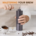 Portable Manual Coffee Grinder, Adjustable Stainless Steel Burr - Image 6