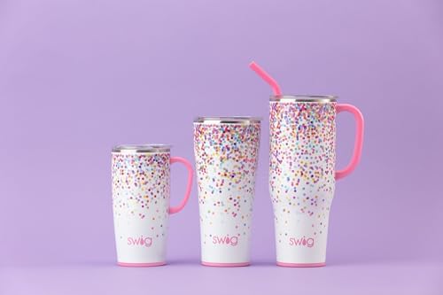 Swig Life 22oz Insulated Travel Mug with Handle & Lid, Confetti - Image 3