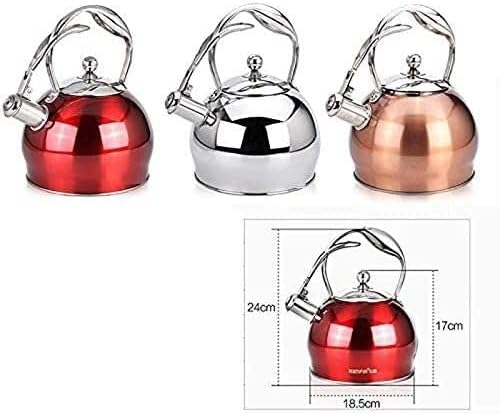 Whistling Kettle Tea Kettle Stovetop Whistling Tea Kettle The Internal Whole Body is Electropolished, Not Easy to Scale, Easy to Clean, Healthy - Image 2