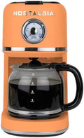 Nostalgia Classic Retro 10 Cup Coffee Maker, Orange by Nostalgia
