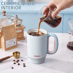 BABLOV 23 oz Ceramic Lined Tumbler with Straw Insulated Coffee Tumbler - Image 2