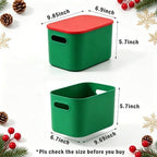 ORGIDOL Colorful Storage Bins with Lids, 8 Pack, 9.85x6.9x5.7 inch - Image 4