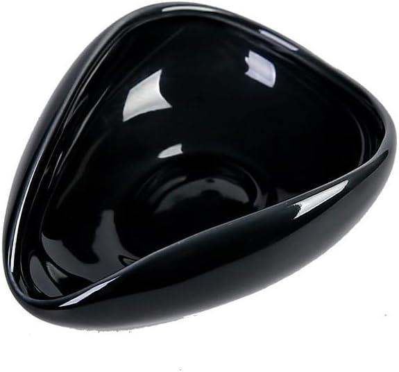 Coffee Beans Dosing Trays, Pure Coffee Bean Dosing Cup, White Ceramic Dosing Vessel, Spoon Shovel Tea Trays(Black) by Unknown