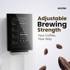 Averno Fully Automatic Espresso Machine with Grinder & Milk Frother, Bean to Cup Coffee Maker for Espresso, Cappuccino & Latte, Stainless Steel Brewing Unit - Image 4