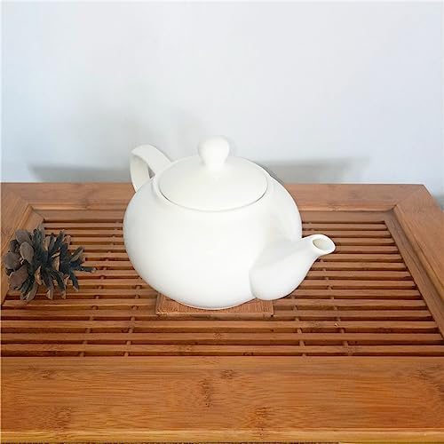 Porcelain Teapot With Removable Infuser & Lid720ml, Large Tea Pot With Stainless Steel Fine Mesh Infuser, Ceramic Tea Maker With Strainer For Loose Leaf Tea Or Bags, White - Image 3
