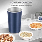 One-Touch Electric Coffee Grinder, Portable Multi-Grain Blending & Powdering Machine with Stainless Steel Blade for Beans Spices Herbs Tea, Cleaning Brush Included - Image 3