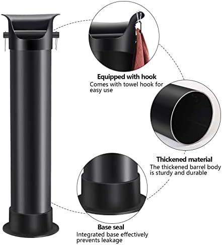 Espresso Coffee Knock Box for Barista Commercial Knock Box for Espresso Coffee Grounds Floor Standing Knock Box with Garbage Bags and Towels - Image 2