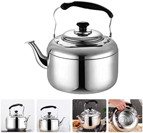 ERINGOGO 7 Liters Whistling Tea Kettle Stovetop, Stainless Steel Teapot Water Kettle with Fast Heating Base, Mirror Polished Camping Tea Maker for Gas, Induction - Image 2
