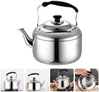 ERINGOGO 7 Liters Whistling Tea Kettle Stovetop, Stainless Steel Teapot Water Kettle with Fast Heating Base, Mirror Polished Camping Tea Maker for Gas, Induction - Image 2