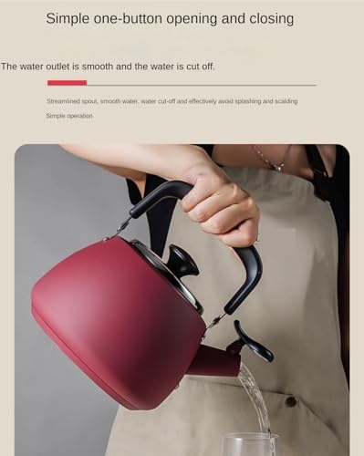 Stovetop Kettle Stainless Steel Whistling Tea Kettle for Gas Electric Ceramic Induction Stove Kettles for Stove(Red) - Image 5