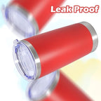 20oz Tumbler Insulated Tumblers Vacuum Coffee Mug with Lid Red 12Pack - Image 6