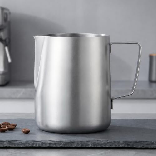 304 Stainless Steel Spouted Coffee Steaming Pitcher - Image 5