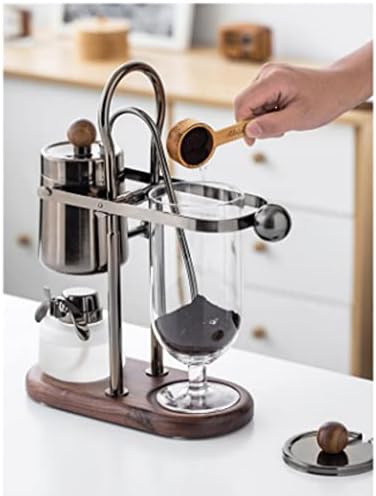 JITEM Cafetera Belgium Luxury Royal Balance Syphon Coffee and Tea Maker Siphon Coffee Tea Brewer Elegant Retro Style with U Handle Glass Siphon Pot for Coffee or Tea - Image 6