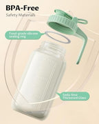Mason Jar Pitcher Set of 2, 64oz (2quart) Glass Pitcher with Lid for Tea - Image 3