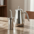 Gooseneck Tea Kettle with Lid Stainless Steel Pour Over Coffee Teapot with Strainer Controlled Stream for Kitchen, 1550ml - Image 6