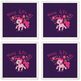 CafePress MLP Pinkie Pie Weeee Tumbled Stone - Set of 4 Coasters Set of 4 by CafePress