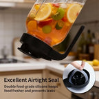 Messbecher aus Glas – Kaffeekanne mit Filter – Saftflasche mit Griff – Getränkeflasche - Image 3