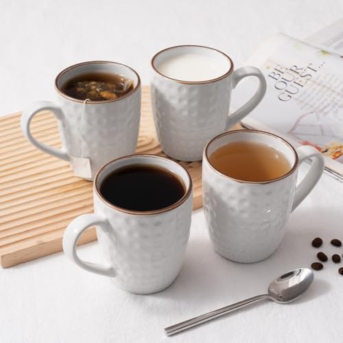 famiware Eden Coffee Mugs Sets of 4, 12 oz Ceramic Stoneware Mug Cup Set - Image 2