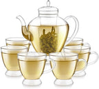 Teabloom Grand Bouquet Glass Teapot with Microdot Glass Infuser – Elegant 50oz Borosilicate Teapot for Whole Leaf & Blooming Teas – A Pure & Visual Tea Experience – Tea Purist's Choice - Image 6