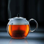 Bodum Assam Tea Press with Glass Handle and Coloured Plastic Lid, 1 L - Dark Green - Image 5