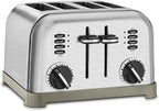 Cuisinart CPT-180P1 Metal Classic 4-Slice Toaster, Brushed Stainless & Electric Kettle, 1.7-Liter Capacity, Cordless 1500-Watts for Fast Heat Up, Stay Cool Non-Slip Handle, Stainless Steel, CPK-17P1 - Image 3