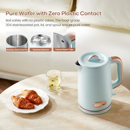 OLEGA Electric Kettle: 1200W Fast Boil Tea Kettles with Tea Infuser 1.5L - Image 3