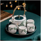 Porcelain Tea Sets Luxury Teapot Coffee Cup Set Tea Tray Teacup Set with Tray Teapot Set - Image 5