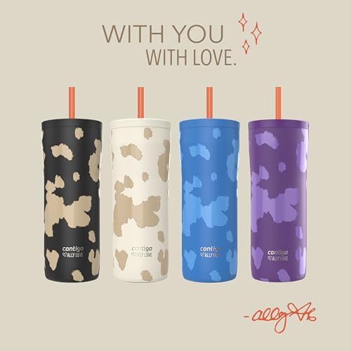 Contigo x Ally Love Streeterville Stainless Steel Tumbler with Straw, Easy Clean Lid, Leak Proof, BPA Free, 24oz, Violet - Image 7