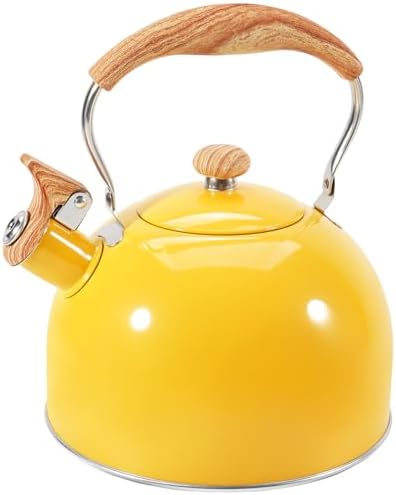 GGC Whistling Tea Kettle for Stove Top, 85OZ/2.6QT Stainless Steel Tea Pot by GGCProducts