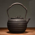 Cast Iron Teapot, Stovetop Safe Tea Kettle With handle, Asian Style Handmade Tea Pot For Home Camping Outdoor Use(1.2L, BlackT) by Unknown