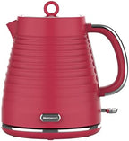 Homeart Riva Electric Kettle - With Removable Limescale Filter, Fast Boiling and Auto Shut-off, Ergonomic Handle and 360-Degree Base - 1.7L Capacity, Red by armadalebrands