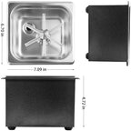 YBB Pitcher Glass Rinser, Cup Bottle Cleaning Washer 304 Stainless Steel Home Cafe Bar Sink Rinser for Coffee Milk Juice Wine Beer Tea (Silver121) - Image 5