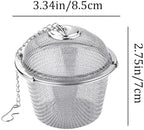 Stainless Steel Tea Strainer Ball, Fine Mesh Infuser For Loose Leaf Locking Filter For Kettle Cup Pot(1pcs) - Image 2