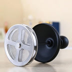 Manual Milk Frother Cup 400cc Stainless Steel and PP Black - Image 2
