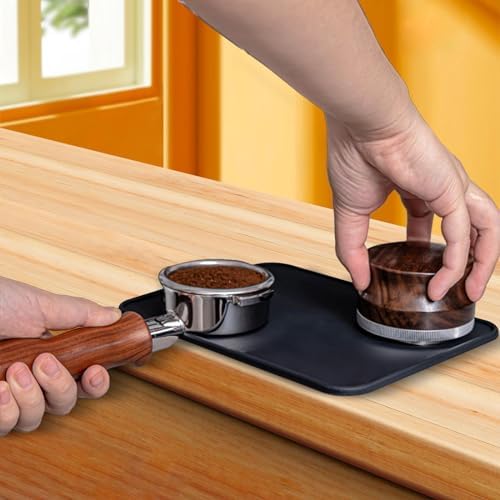 Coffee Tamper Holder with Stand Silicone Tamp Rest Station Non Slip Thick Heat Resistant Suitable for Espresso Setup Corner Small - Image 3