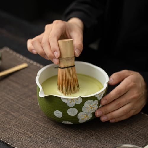 8-Pcs Japanese Matcha Tea Set – Hand-Painted Ceramic - Image 5