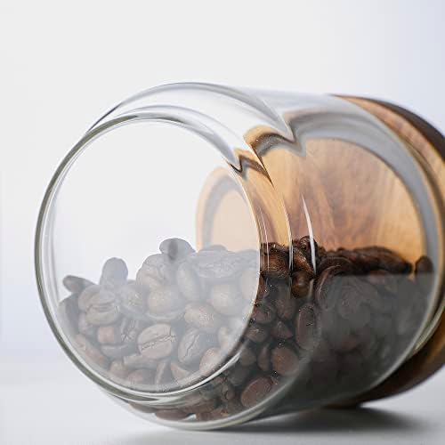 Glass Jar with Lid, Airtight Food Storage Containers Glass Set for Coffee Beans| Sugars| Candy, 4 Pack - Image 6
